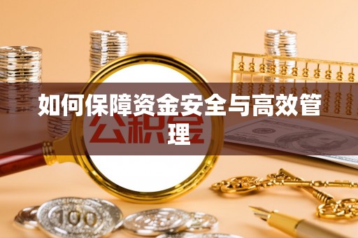 资讯如何保障资金安全与高效管理