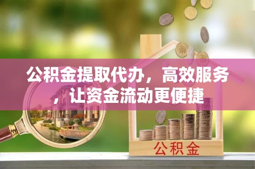 资讯公积金提取代办，高效服务，让资金流动更便捷