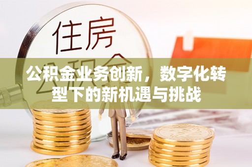 资讯公积金业务创新，数字化转型下的新机遇与挑战