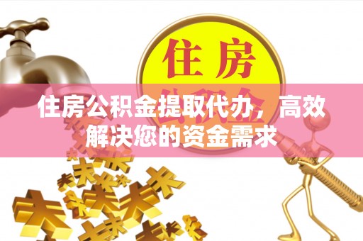 资讯住房公积金提取代办，高效解决您的资金需求