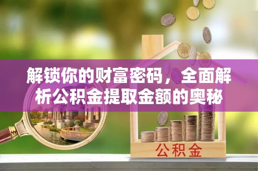资讯解锁你的财富密码，全面解析公积金提取金额的奥秘