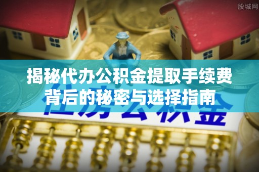 资讯揭秘代办公积金提取手续费背后的秘密与选择指南