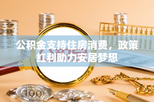 资讯公积金支持住房消费，政策红利助力安居梦想