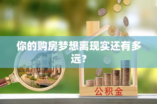 资讯你的购房梦想离现实还有多远？