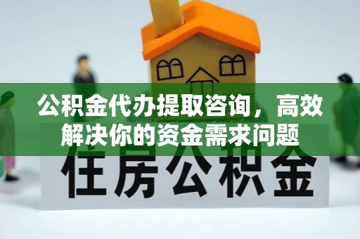 资讯公积金代办提取咨询，高效解决你的资金需求问题