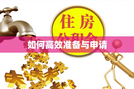 资讯如何高效准备与申请