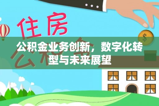 资讯公积金业务创新，数字化转型与未来展望