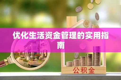 资讯优化生活资金管理的实用指南
