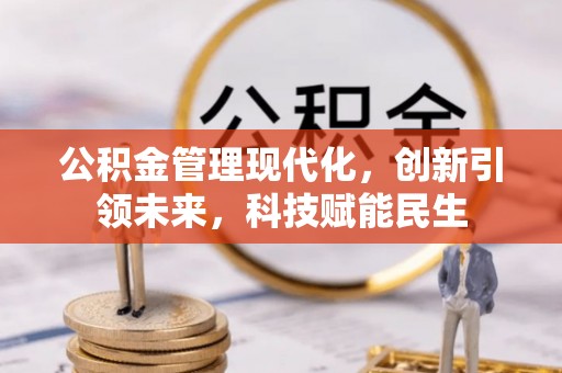 资讯公积金管理现代化，创新引领未来，科技赋能民生