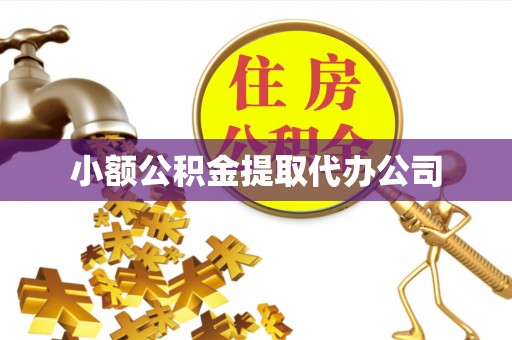 资讯小额公积金提取代办公司