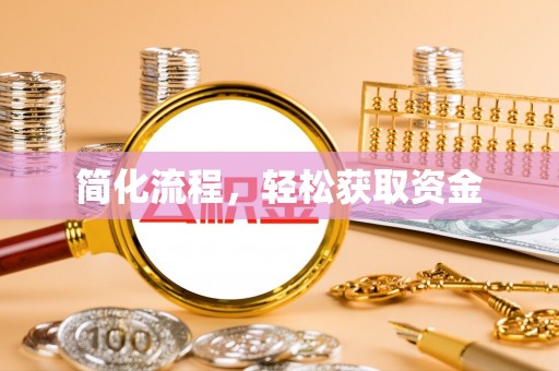 资讯简化流程，轻松获取资金
