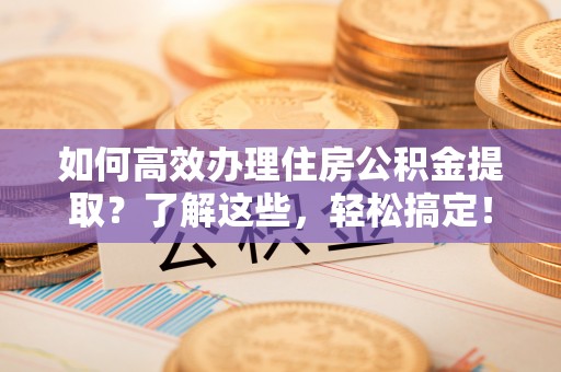 资讯如何高效办理住房公积金提取？了解这些，轻松搞定！