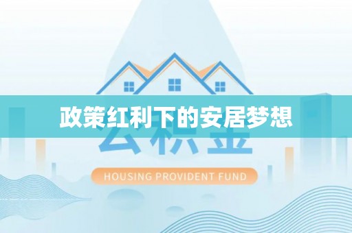 资讯政策红利下的安居梦想