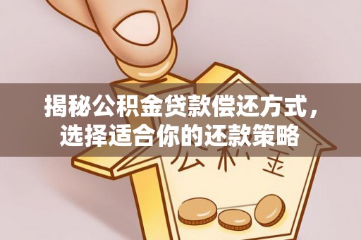 资讯揭秘公积金贷款偿还方式，选择适合你的还款策略