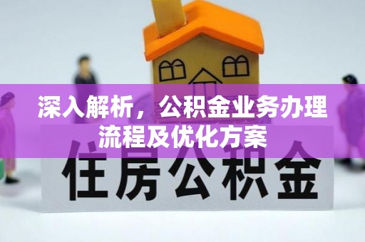 资讯深入解析，公积金业务办理流程及优化方案